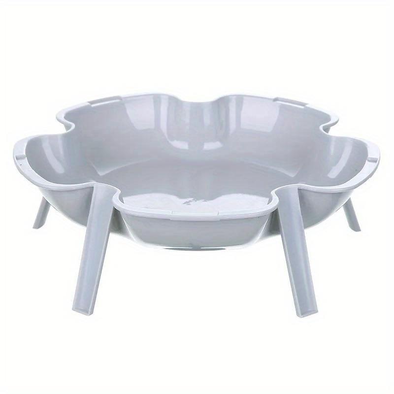 

1 шт., может быть наложена тарелка с цветами, горячий горшок, гарнир, креативная домашняя посуда, тарелка с фруктами, маленькая тарелка, десертная тарелка серый