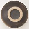 Marui Seito Shigaraki Ware Hechimon Flower Vase, Large, Black and White, Stone Hazel Gold Flowers, Ceramic, MR-1-2541