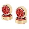 4pcs Aluminum Alloy Wheel Hub Copper Counterweight RC Wheel Hub Internal Weight Assembly for HOBBYPL