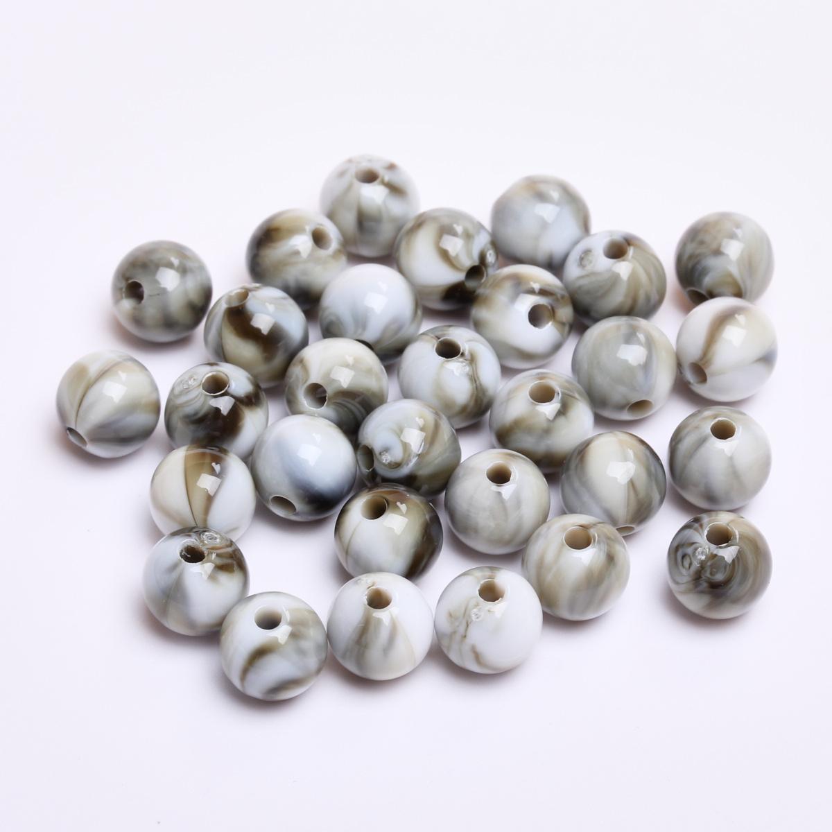 

Имитация нефритового камня, свободные бусины, модный браслет, ожерелье, аксессуары, 8 мм, изготовление ювелирных изделий, аксессуары для бисера из смолы, эффект облаков, круглый ручной работы Style9 8mm 30Pcs