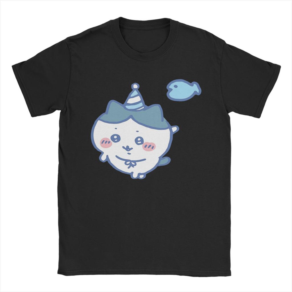 Mens Chiikawas Blue T Shirt Cotton Clothing Leisure Short Sleeve Crew Neck Tee Shirt Plus Size TShirt