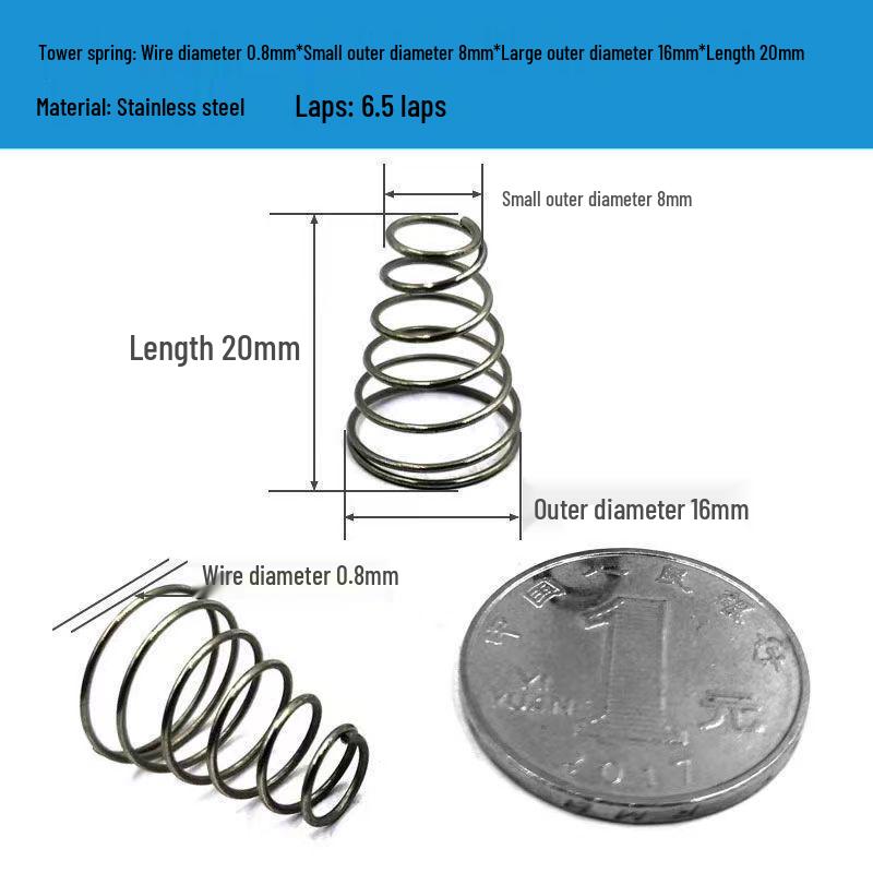 Belleville 304 Stainless Steel Compression Spring with High Elasticity