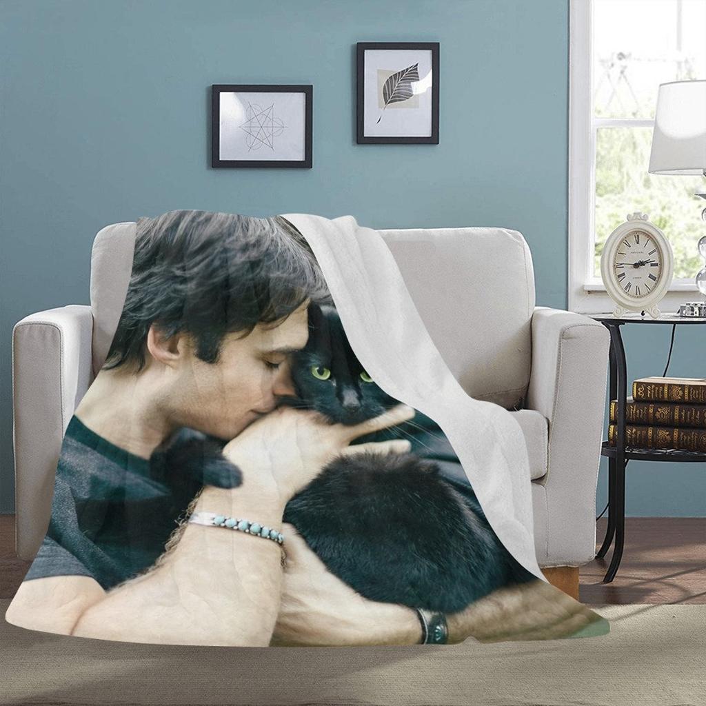 HUGE BEST PRICE Ian Somerhalder Blanket Fleece Travelling Birthday Gifts Valentines Day