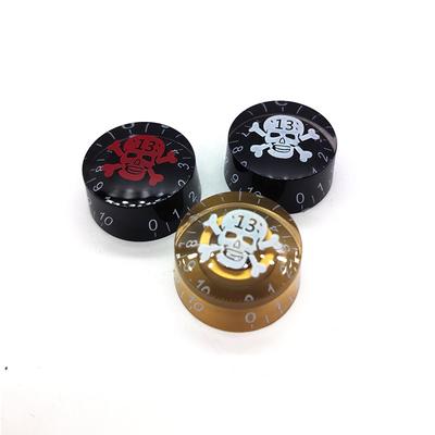Elektrische Gitarre Totenkopf Form Regelknopf Kappen Lautstärke Ton Regler Passend für Gibson Epiphone Gitarre Potentiometer Hardware