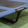 Dog Bed with Canopy, Outdoor Dog Bed, Foldable, Elevated Stand, Blue + Black
