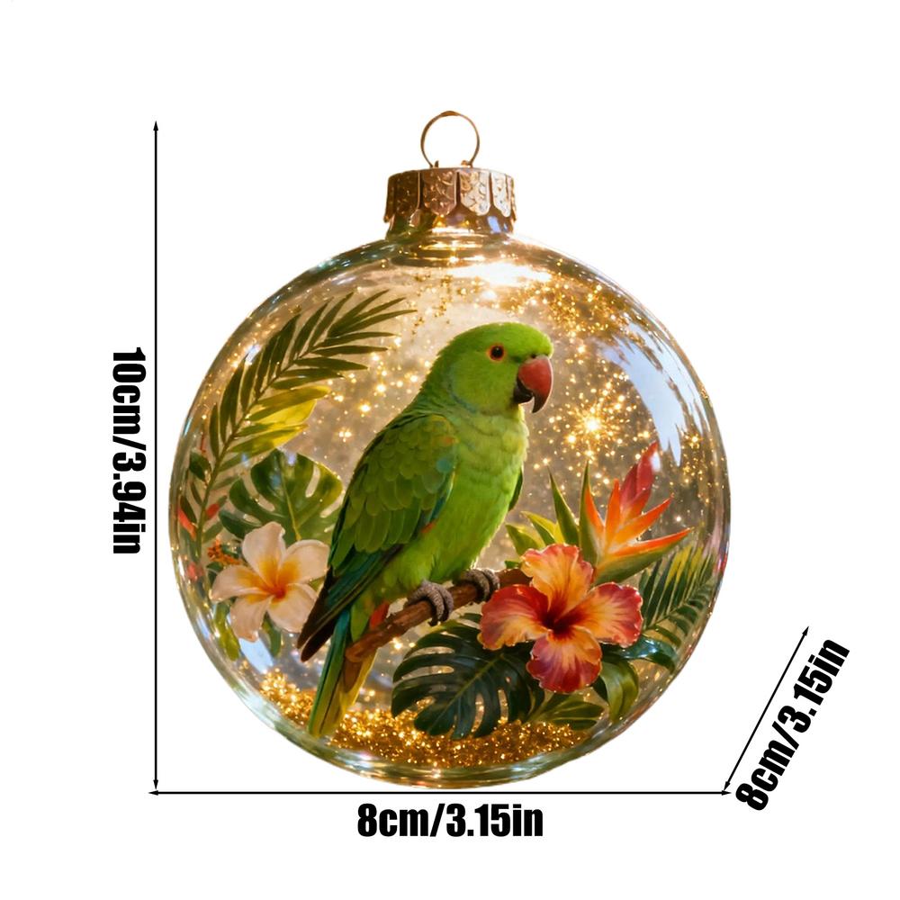 3D Animal Ball Christmas Decoration Acrylic 3D Wildlife Wonder Decorations Ocean And Forests Biology Christmas Decoration