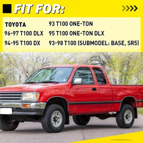 Exterior Door Handle For 1993-98 Toyota T100 Front Left Right Side Plastic Black