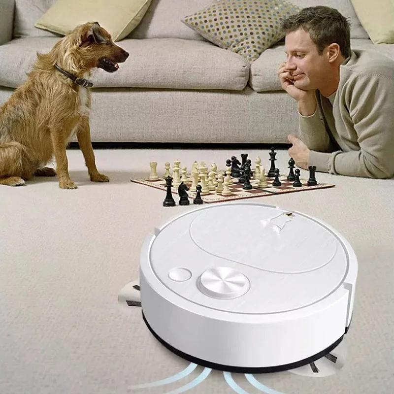 Automatyczny Elektryczny Odkurzacz Podłogowy 3 w 1 1500pa USB Ładowalny Bezprzewodowy Mopujący Zamiatacz do Domu Biura