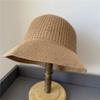 Woven Fisherman's Hat Female Summer Gentle Hollow Mesh Fashionable Elegant Basin Hat Showing Face Small Spring and Summer Hat