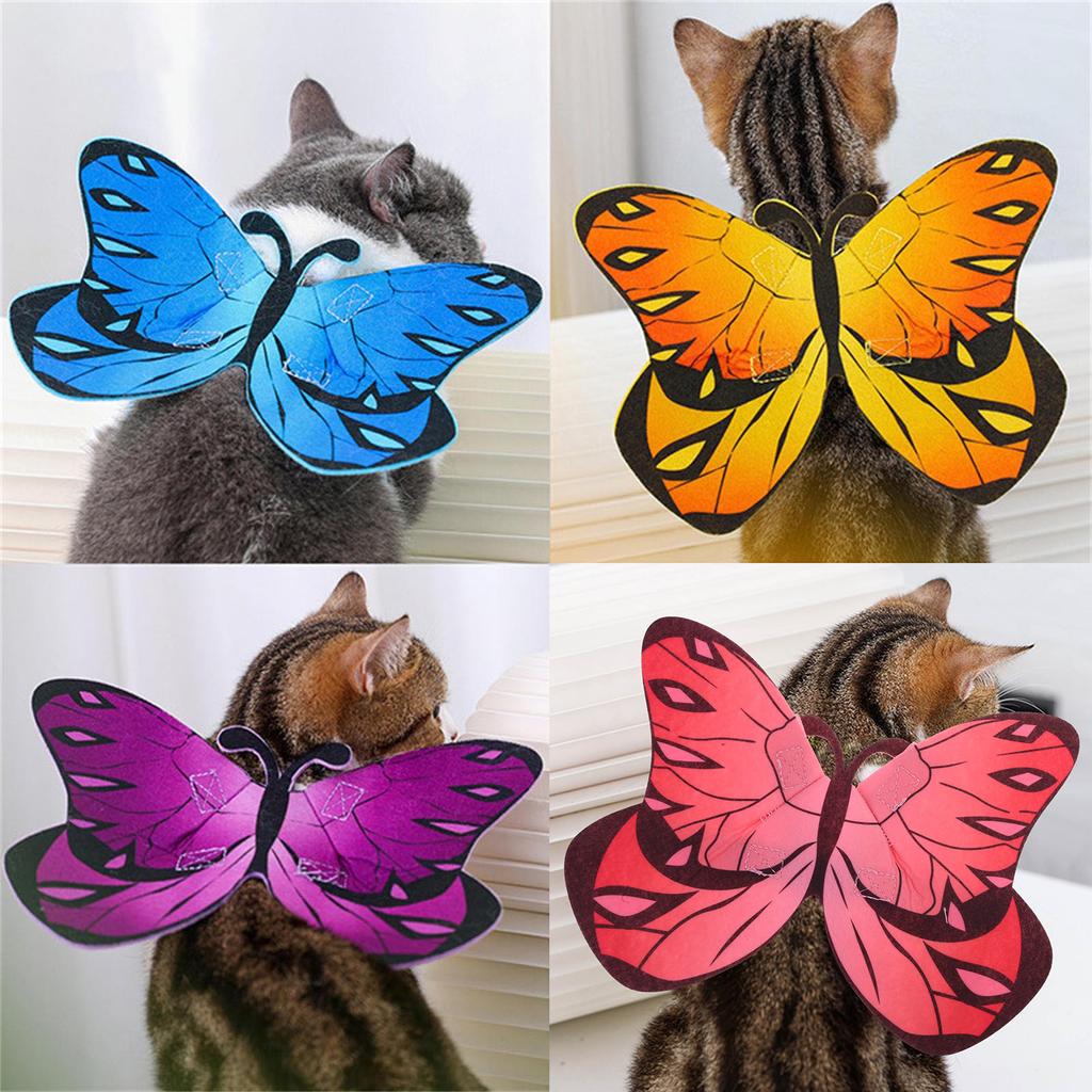 Cat Dog Colorful Butterfly Cosplay Costume Beautiful Butterfly Soft Comfortable Costume Accessories Dress Up Supplies