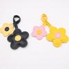 PU Leather Sunflower Bag Pendant Contrasting Bag Pendant Five Petal Flower Keychain  Car Accessory