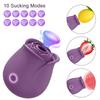 Sucking Rose Vibrator, Nipple Clitoris Stimulator, Female Sex Toy Adult Products, Vibrating Massager, Couple Flirting Sex Toy