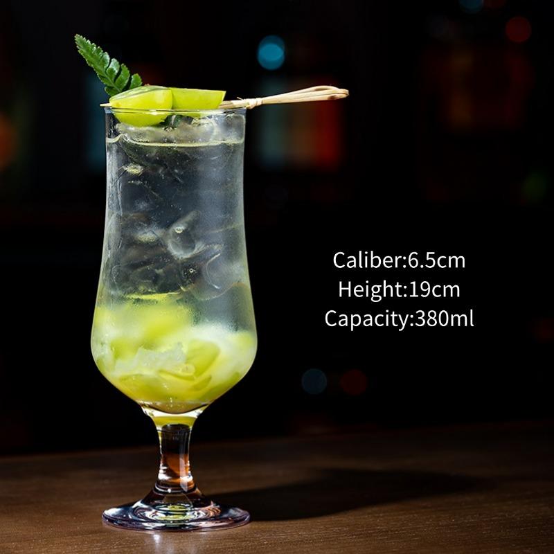 Mojito Juice Glasses Cups,Long Island Iced Tea Glass Cup,Collins Glass, Bar Straight-sided Glass Cups, Transparent Cocktail Cup