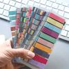 200Pcs Of European Vintage Fluorescent Pet Transparent Marked Ten Mixed Colors For Organization Recording Suitable For Office