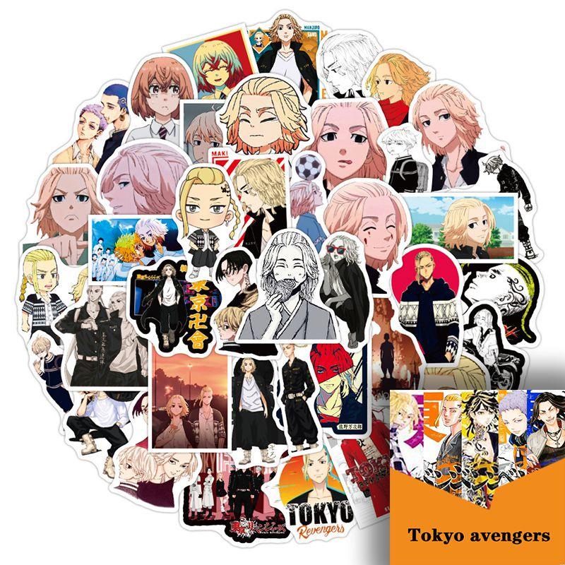 50pcs Revengers Tokyo Sticker Pack Set Game Diy Imposter Decal Waterproof