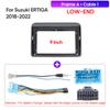 2018-2022 For Suzuki ERTIGA 9"/LHD/RHD/UV/Matt Black Car Multimedia Radio Frame Fascia Panel Dashboard Mounting Bracket Adapter