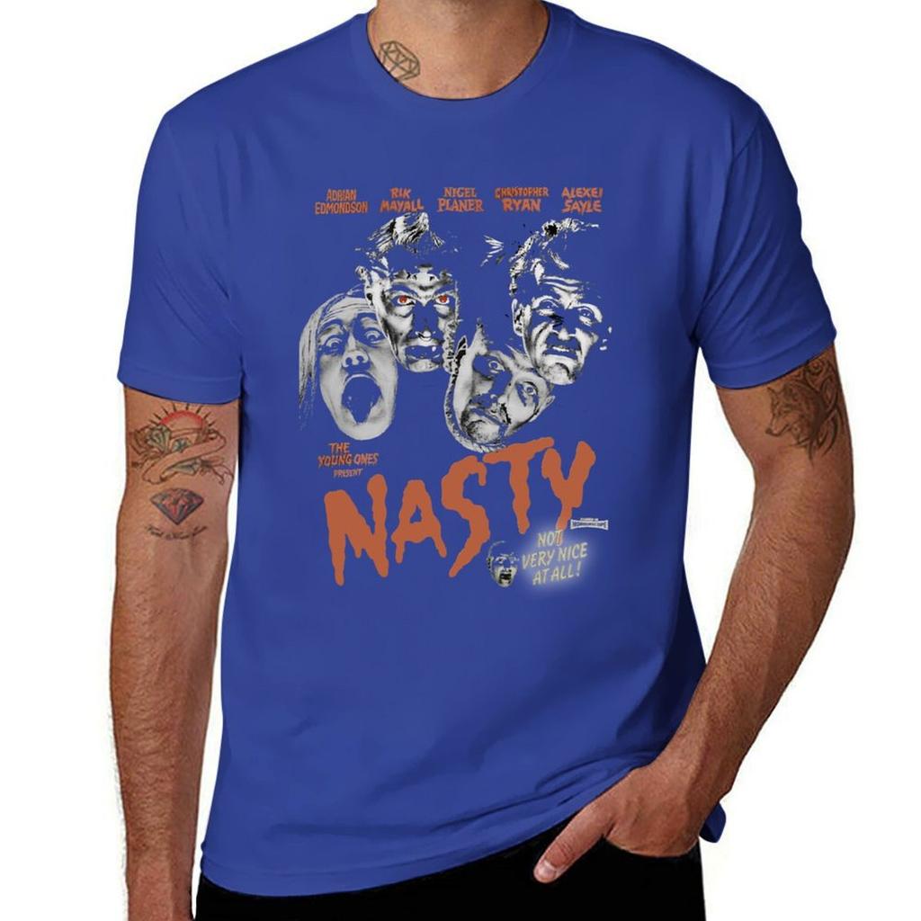 The Young Ones - Nasty T-Shirt customs design your own blue archive blanks heavyweights men clothing