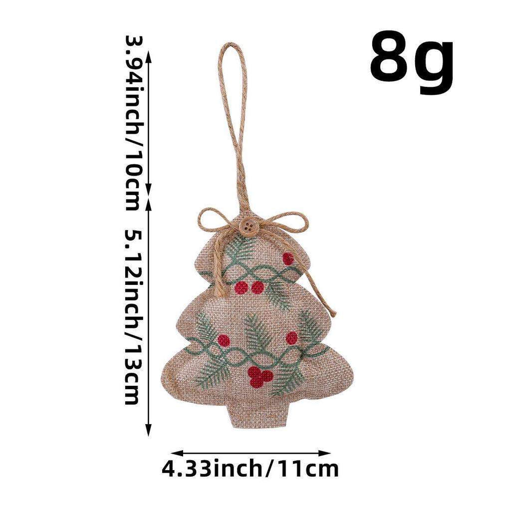 Port Miłość Boże Narodzenie Juta Gwiazda Zawieszka - Dekoracje na Drzewko i do Galerii Handlowej, Małe Ozdoby