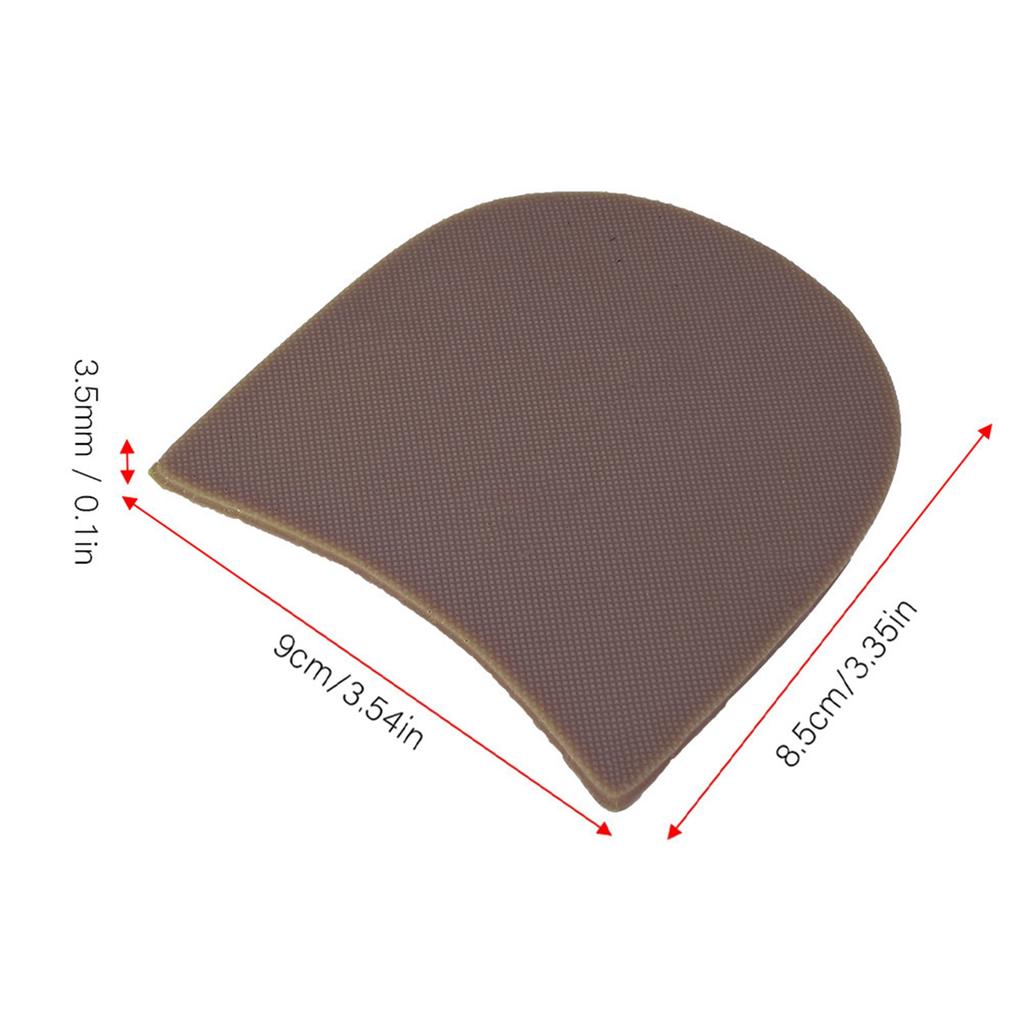 Rubber Anti Slip Sole Pad Replacement Thicken Sole Pad Shoe Repair Accessories (Black)