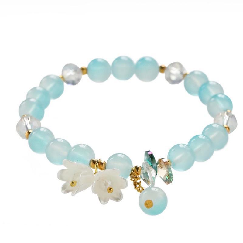 Lily of the Valley Butterfly Bracelet - Multi-Style Beaded Star & Moon Design