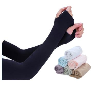 Ice Silk Sleeve Sunscreen Cuff Arm Sleeves Long Gloves Sun UV Protection Hand Protector Cover Anti-Slip Summer Outdoor