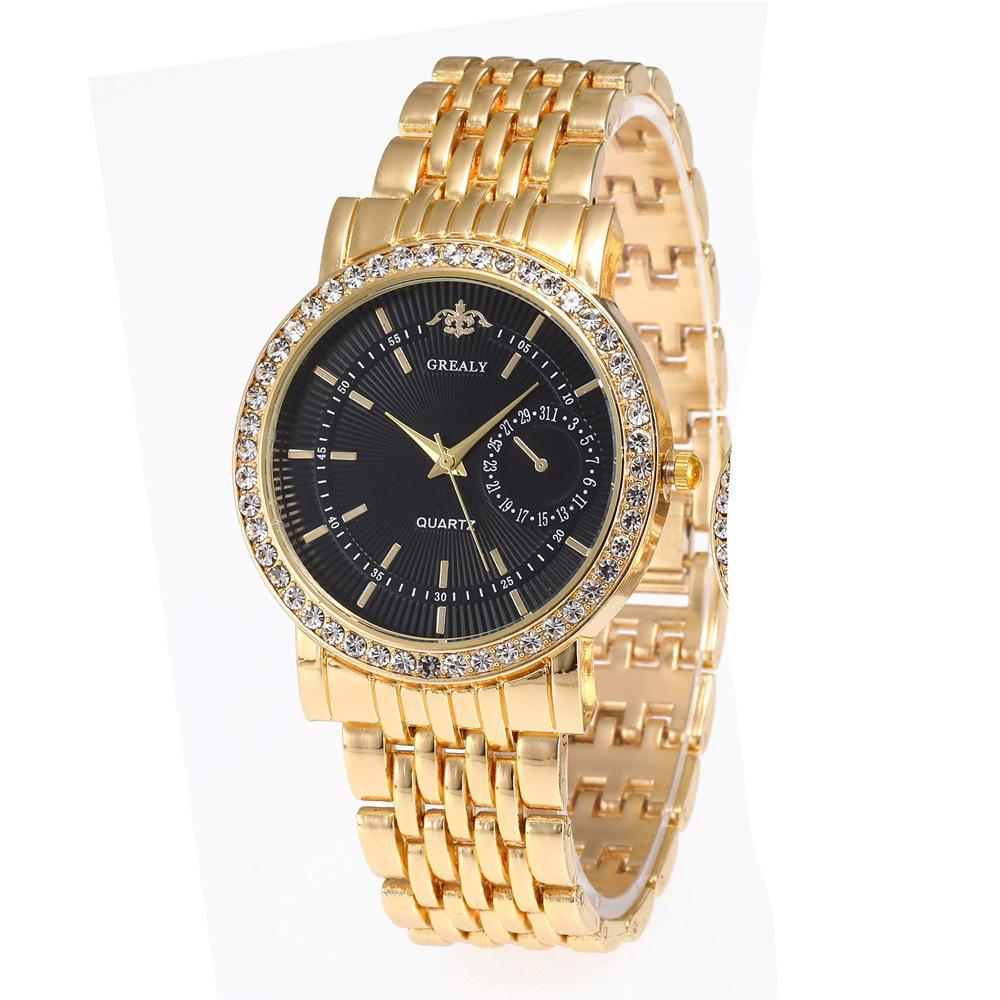 Elegant Women's Quartz Watch with Rhinestones