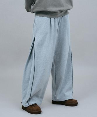 GAKKAI UNIONS Line Snap Sweatpants Gray