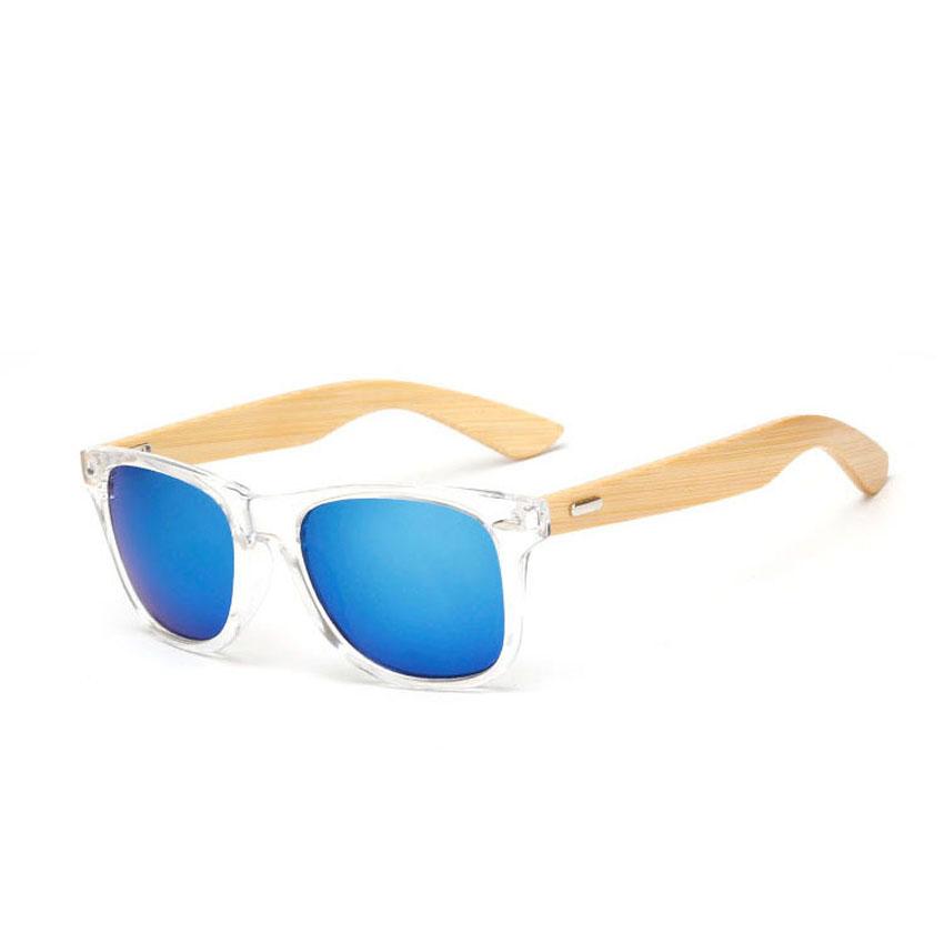 FOENIXSONG Vintage Sunglasses Women Men Bamboo Wood Arm Retro Fashion Sun Glasses Eyewear