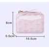 Bow Card Bag Small Card Bag Women's Card Cover Anti-degaussing Zipper Change Bag