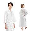 Shirt Gown Nightgown Shirt Gown Hotel Hotel Pajamas Room Wear Room Wear Business Night Luxury [Fuuka] Women's Men's (White) (F Size)