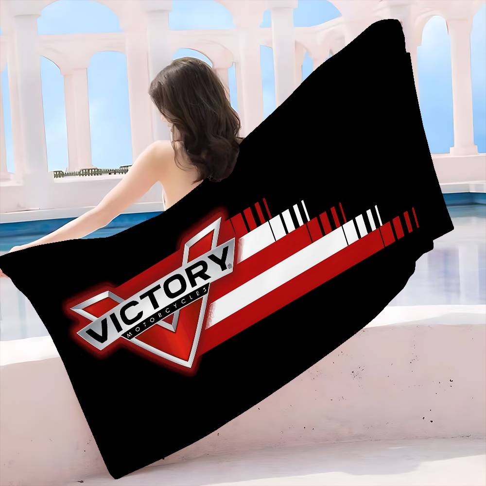 V-Victorys Motorcycles Racing Microfiber Beach Towel Absorbent Quick Dry Soft Yoga Swimming Resort Mountain Climbing Towel