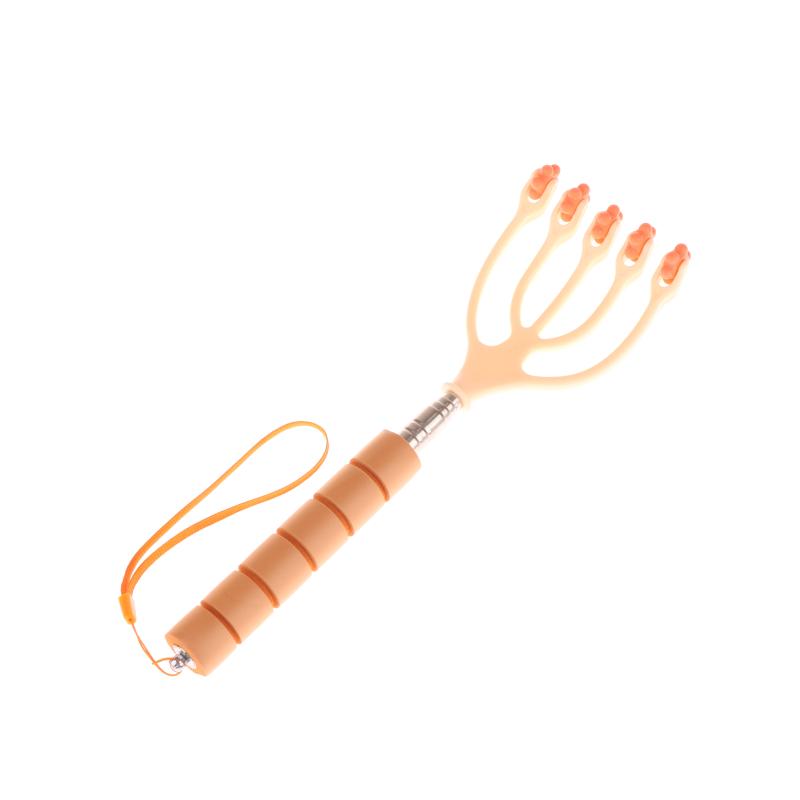 

Масштабируемый массажер для головы, массажер для кожи головы и шеи, расческа-ролик, пять пальцев, 5 когтей, шарик, ручной, для расслабления, спа, ухода за волосами, для снятия стресса жёлтый