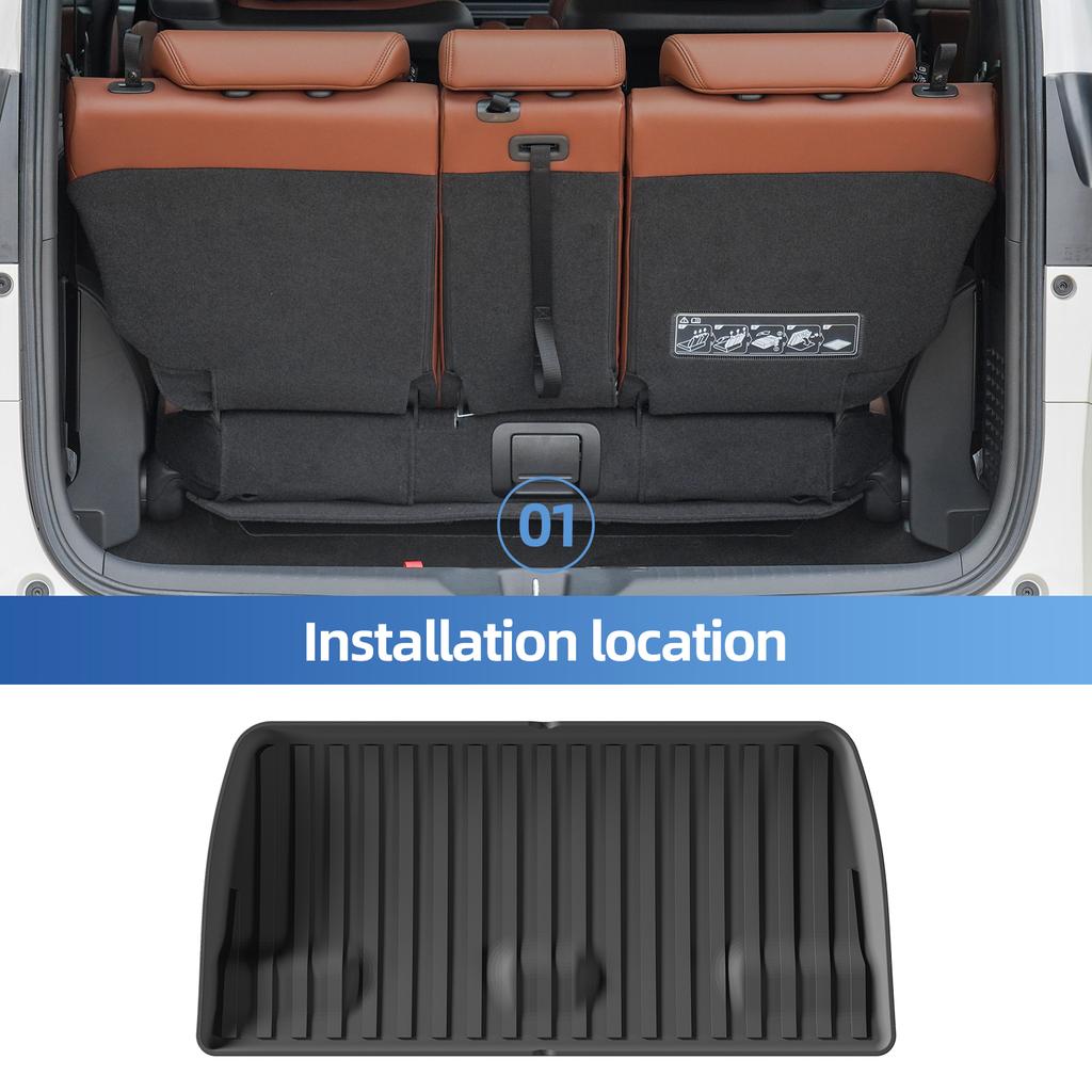 LUCKEASY Left Drive for Honda Odyssey 7Seats 2018-2025 2026 Mini Passenger Van TPE 3D Car Floor Mats Cargo Liner Trunk Pad