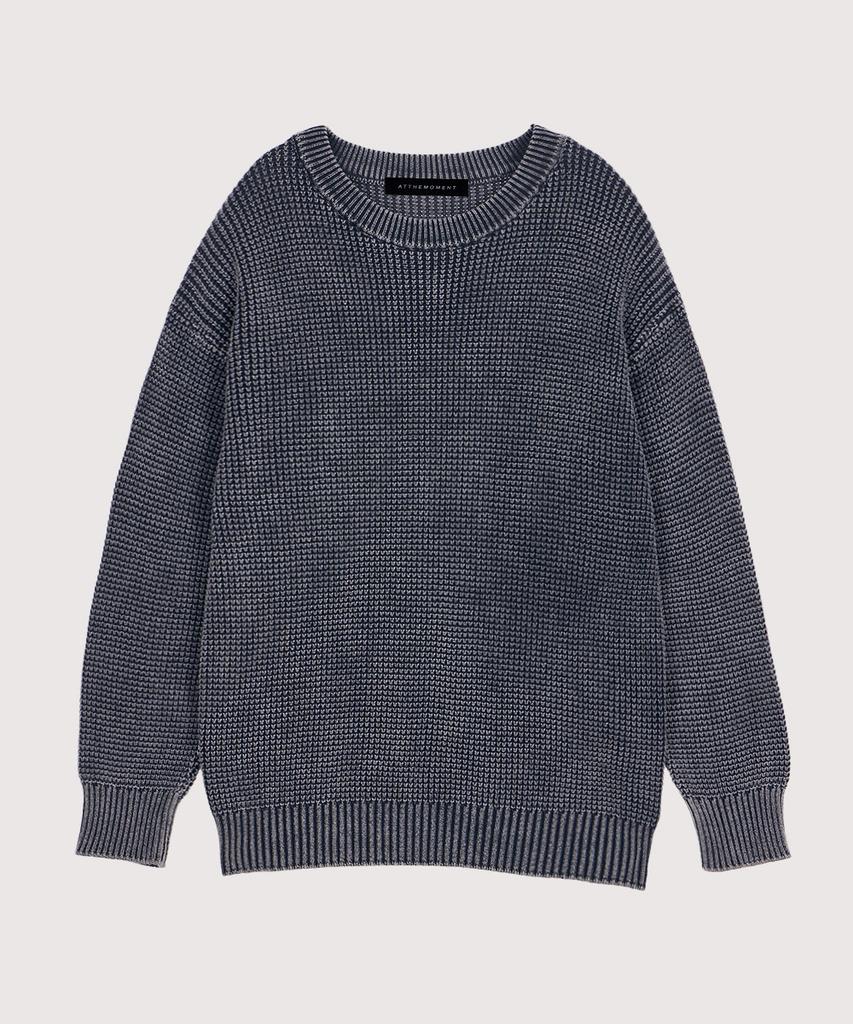 AT THE MOMENT Garment-Dyed Cotton Waffle Knit