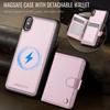 For iPhone XS 5.8 inch/iPhone X Case JEEHOOD J09 RFID Blocking Card Holder Leather Back Phone Cover Compatible with MagSafe