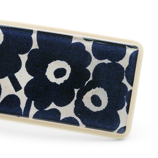 Barrette hair accessory Pikkuinen Unikko wide Unikko dark blue [Marimekko] [item]