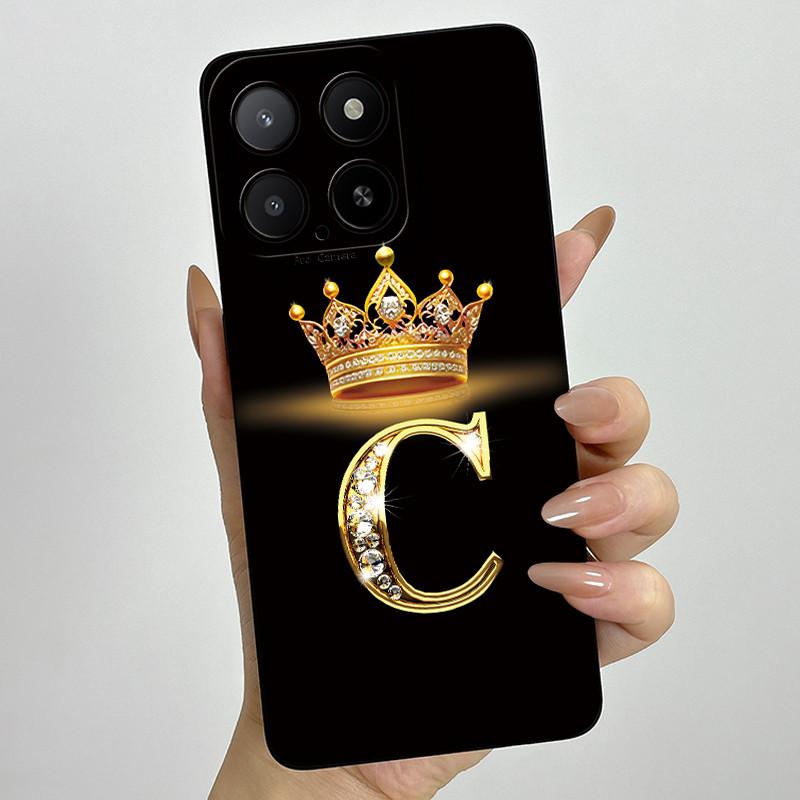Casing For Honor X5b 2024 Phone Case Crown Letters Silicone Soft Full Protective Back Cover For HonorX5b X 5b+ Plus Coque Fundas