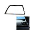 Real Carbon Fiber Car Interior Center / Side Air Conditioning Air Outlet Vent Cover Trim For BMW 3 4 Series F30 F32 2013-2018
