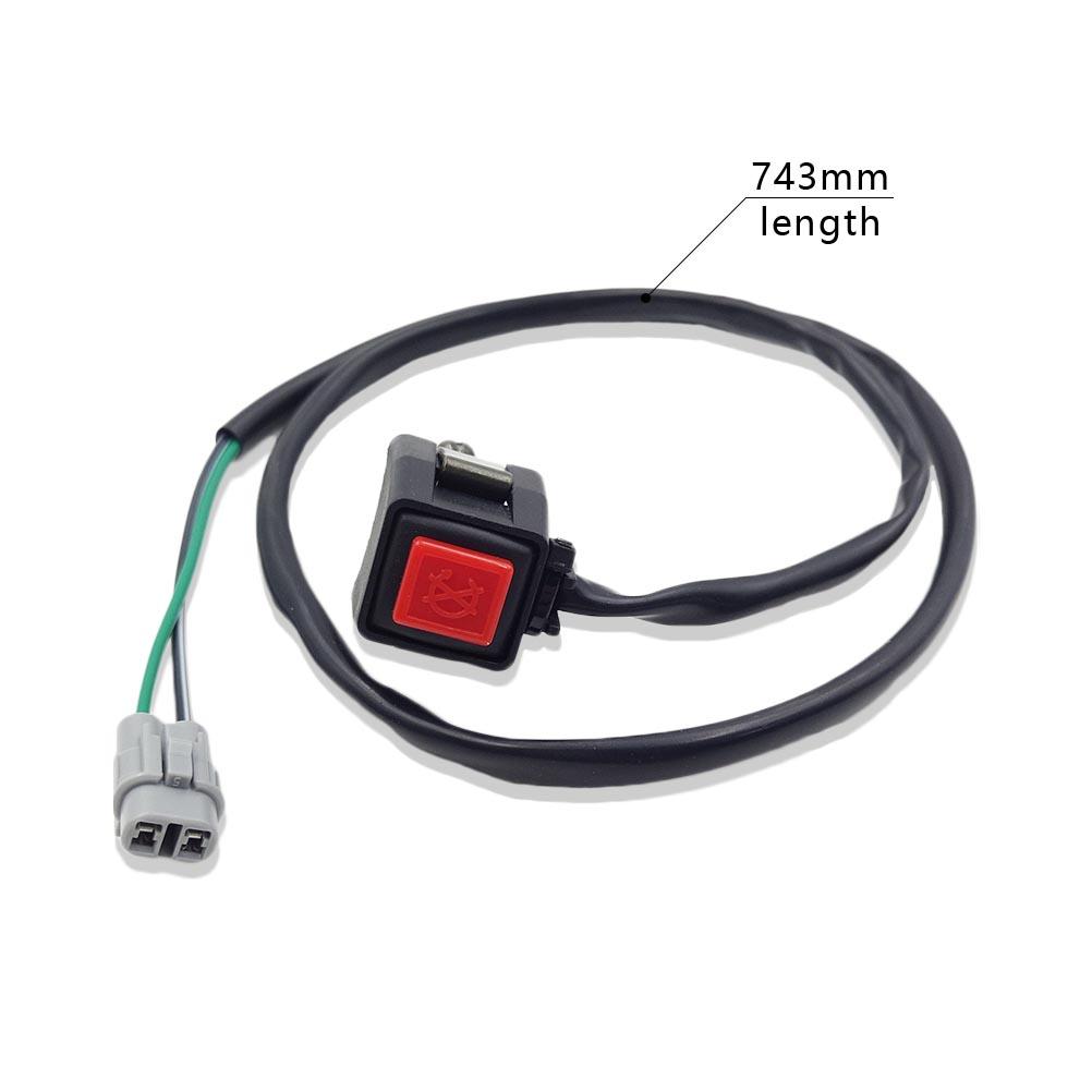 For YAMAHA YZF Pit Bike Accessories Square Flameout Switch Motorcycle Handle ON/OFF Stop Control Button YZ 125 250 YZ250X YZ450F