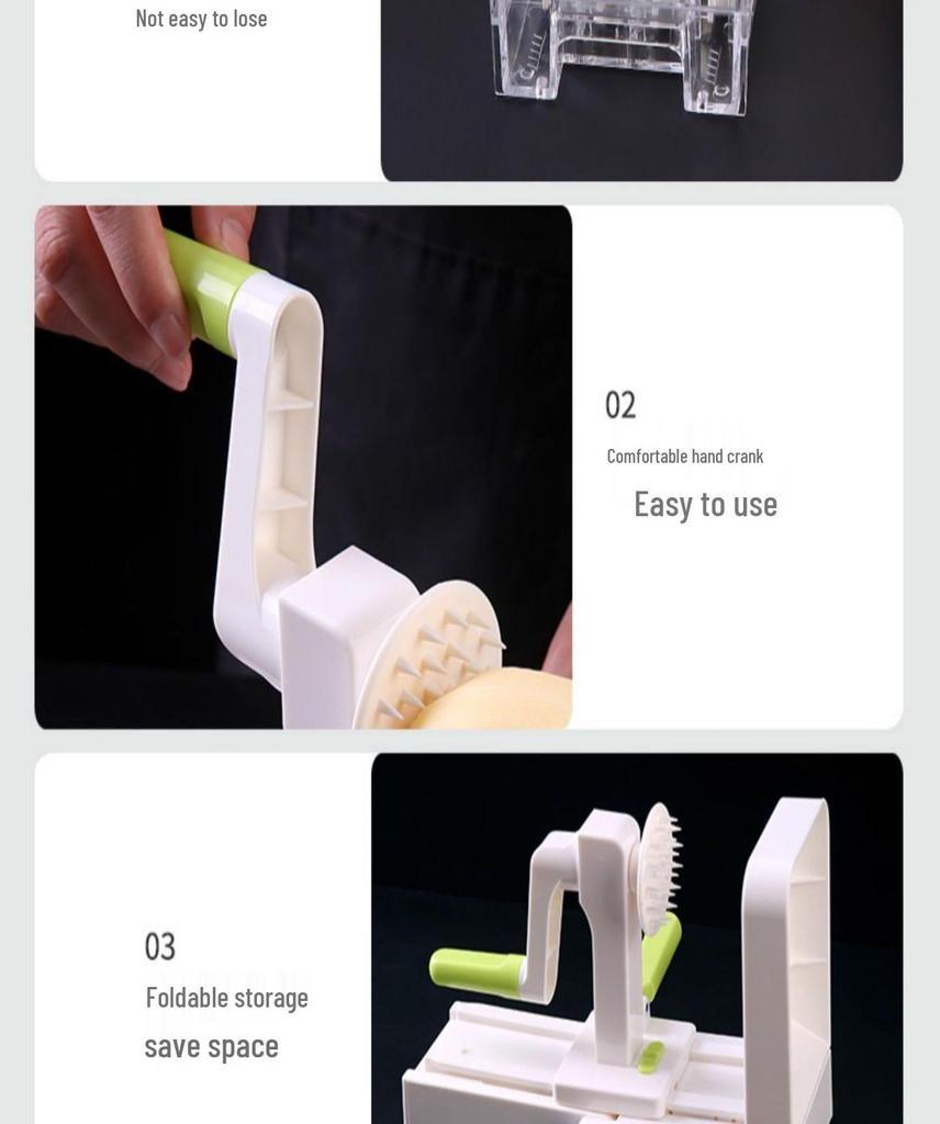 Multifunctional Hand-Crank Vegetable Slicer & Grater for Potatoes