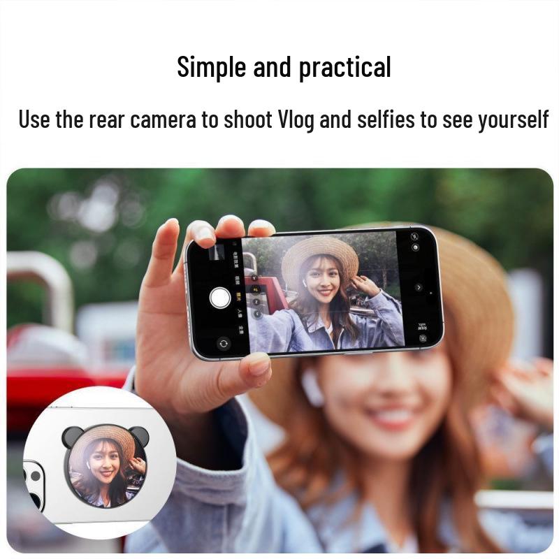 Miroir Selfie Magnétique: Assistant pour la Photographie sur Téléphone Portable et le Vlog