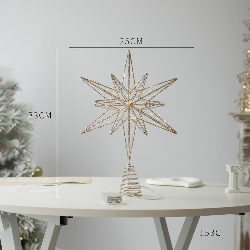 Christmas Decorations Christmas Tree Toppers Star LED String Lights Ornaments For Christmas Lightning Outdoor Outdoor New Year