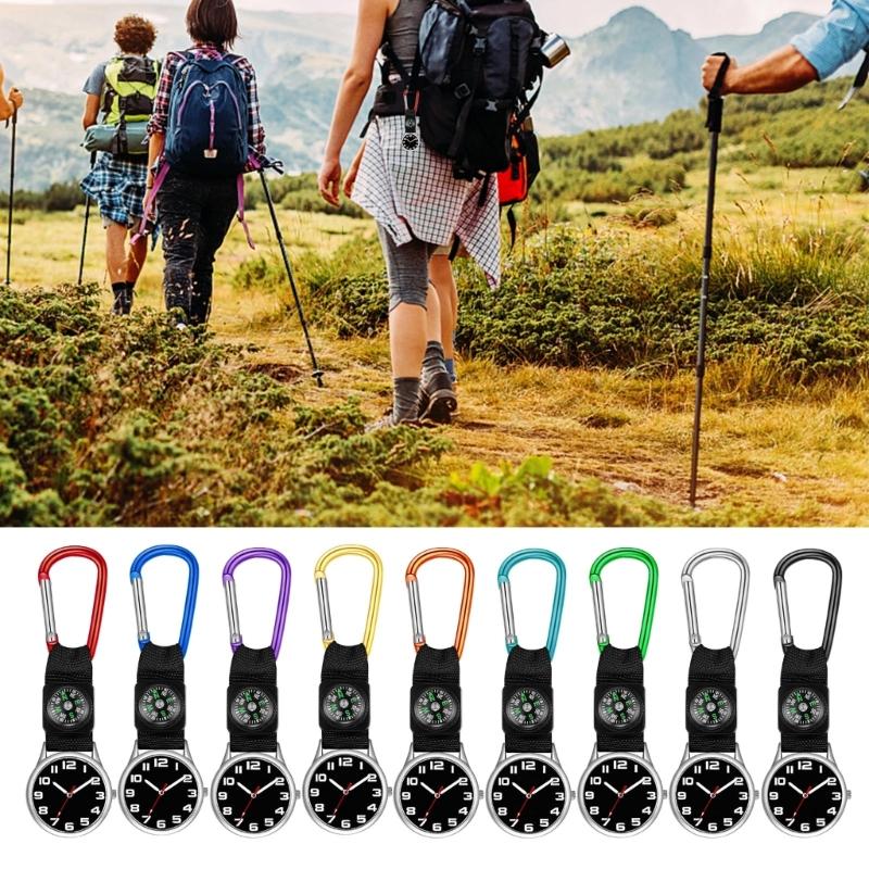 Orologio da Tasca Leggero per Arrampicata Moschettone Clip da Tasca Orologio Sportivo per Escursionismo