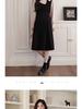 Autumn/Winter Plus Size French Elegant Doll Collar Long Sleeve Two-Piece Slimming Dress for Women