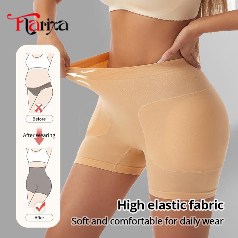 Flarixa Chiloți modelatori Butt Lifter cu pernuțe detașabile Femei Șolduri Adâncite Shapewear Scurți Lenjerie de corp pentru îmbunătățirea șoldurilor Modelator de corp