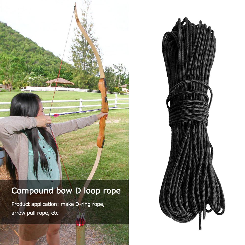 3m Compound Bow String Release Rope Practical Bowstring Serving Thread D Ring Rope Wear-resistant Archery Hunting Equipment