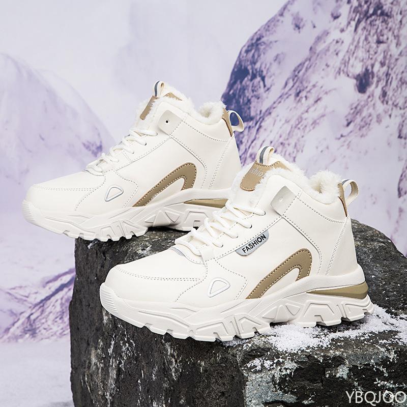 Winter new fashionable versatile high top women's shoes casual comfortable cotton shoes warm sports women's shoes
