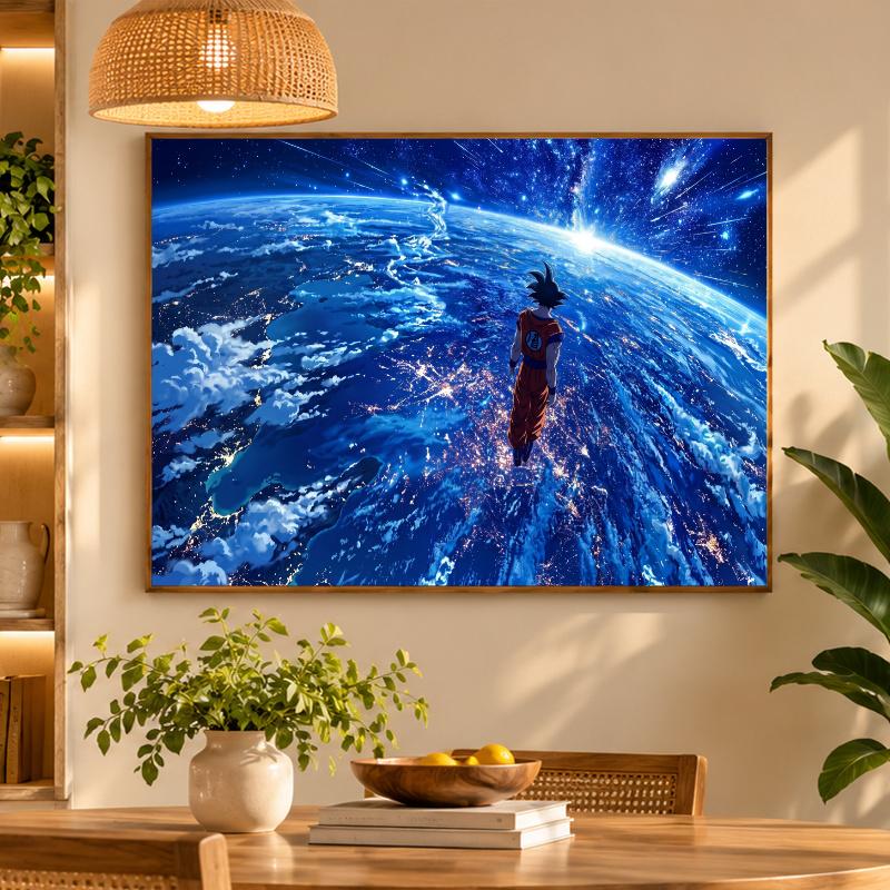 5D Diamond Painting Dragon Ball Goku DIY Full Drill Diamond Art Kit Home Decoration