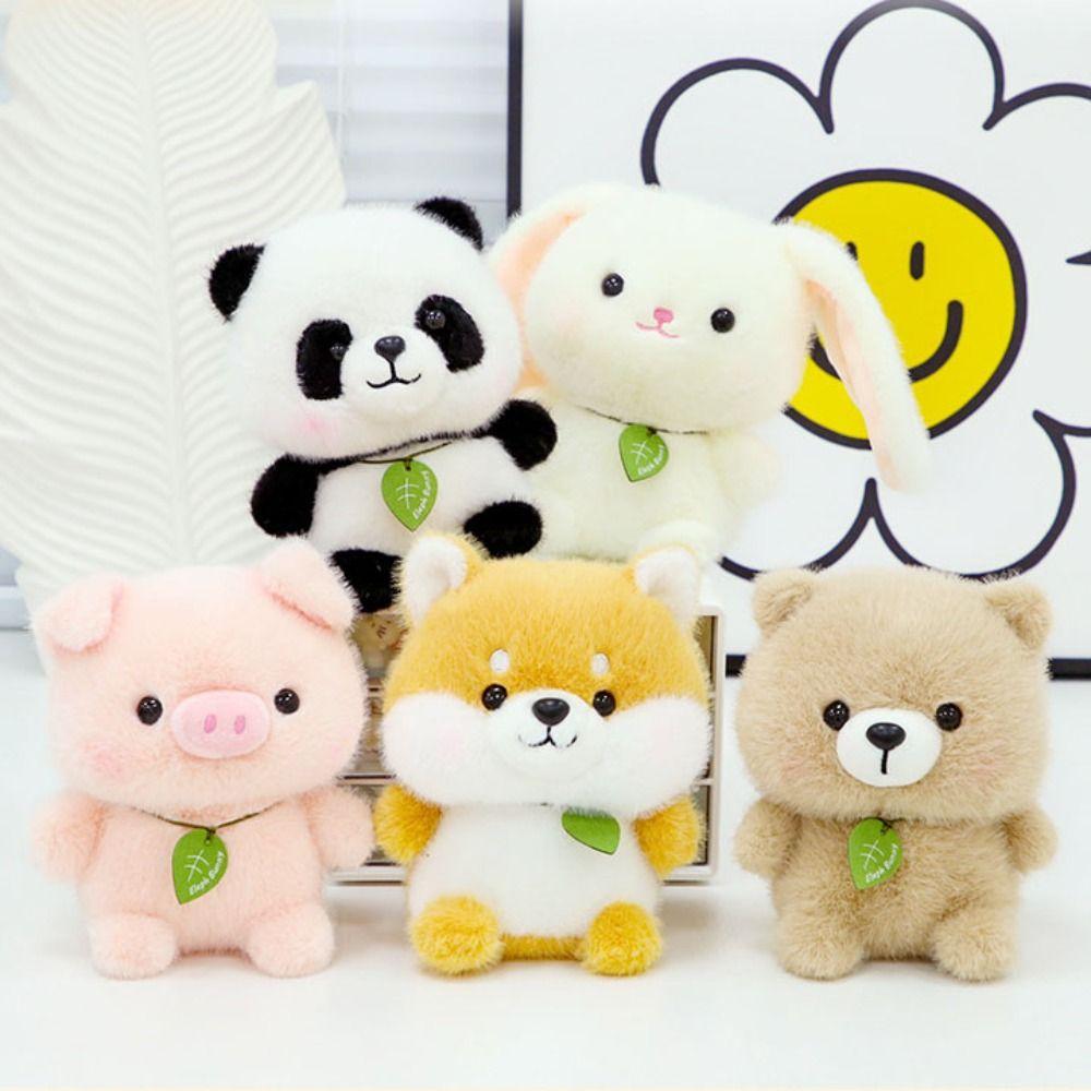 Pig Little Rabbit Plush Toy Corgi Plush Rabbit Doll Desktop Decoration Panda Plush Doll  Boys Girls