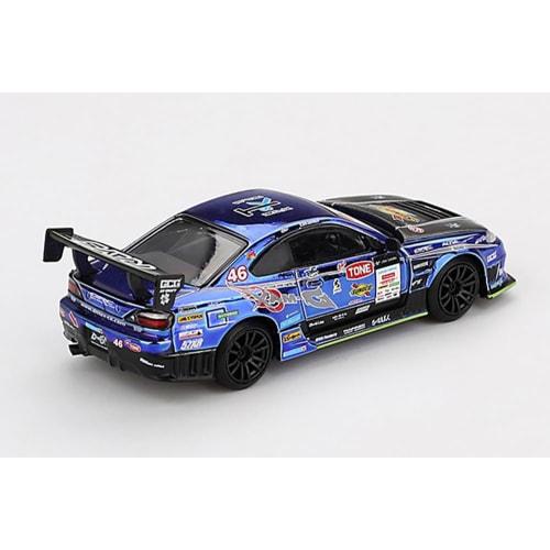 MINI GT 1/64 Scale Nissan Silvia (S15) D1 GP 2023 #46 D-MAX RACING (Right-Hand Drive) Japan Exclusive Finished Model MGT00857-BL